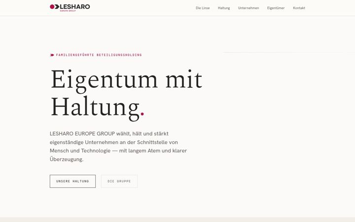 Screenshot of lesharo.net