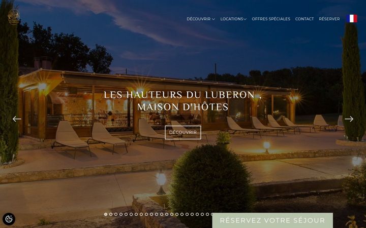 Screenshot of leshauteursduluberon.com