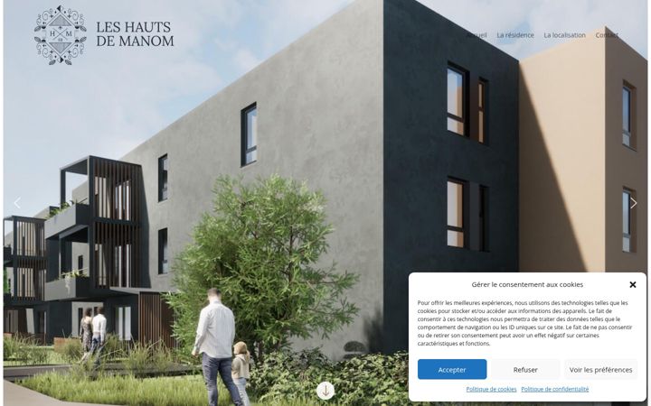 Screenshot of leshautsdemanom.com
