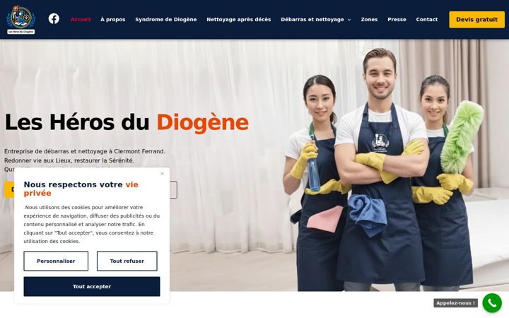 Screenshot of lesherosdudiogene.com