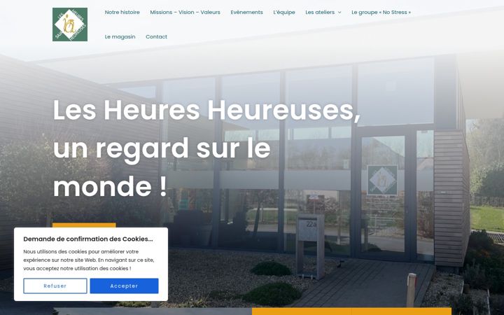 Screenshot of lesheuresheureuses.be