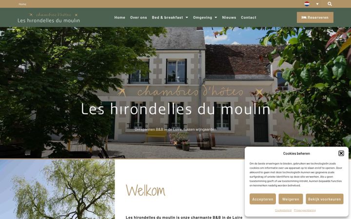 Screenshot of leshirondellesdumoulin.nl