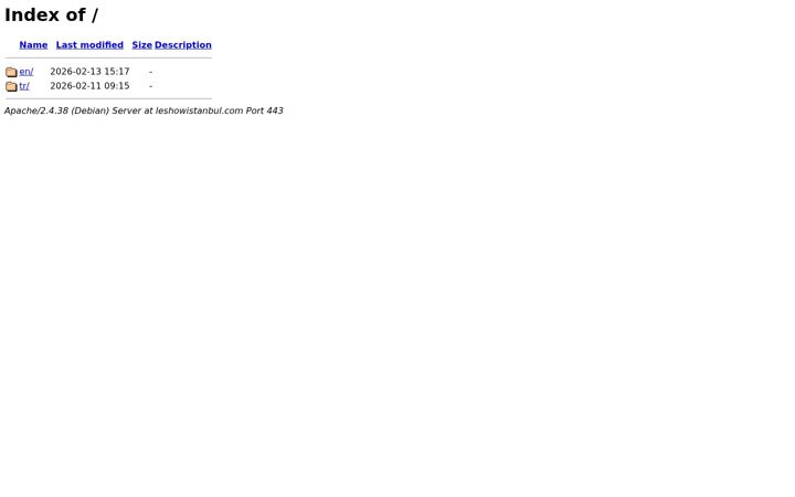 Screenshot of leshowistanbul.com
