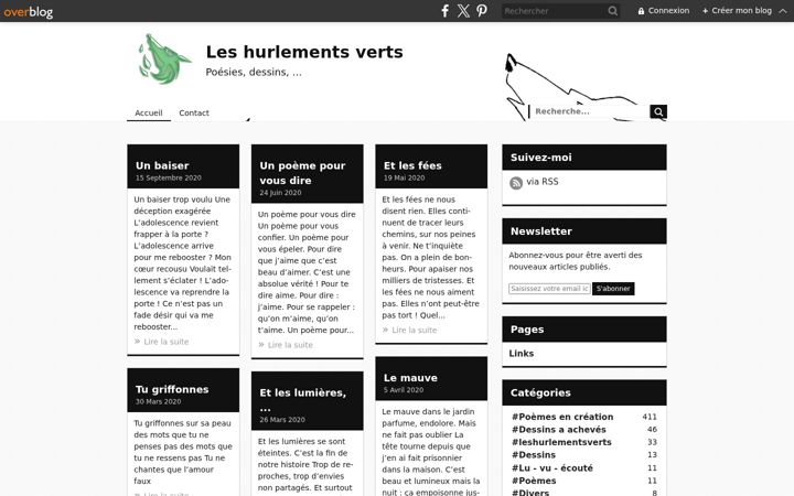 Screenshot of leshurlementsverts.com