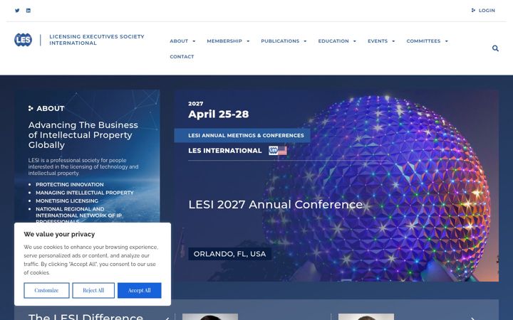 Screenshot of lesi.org