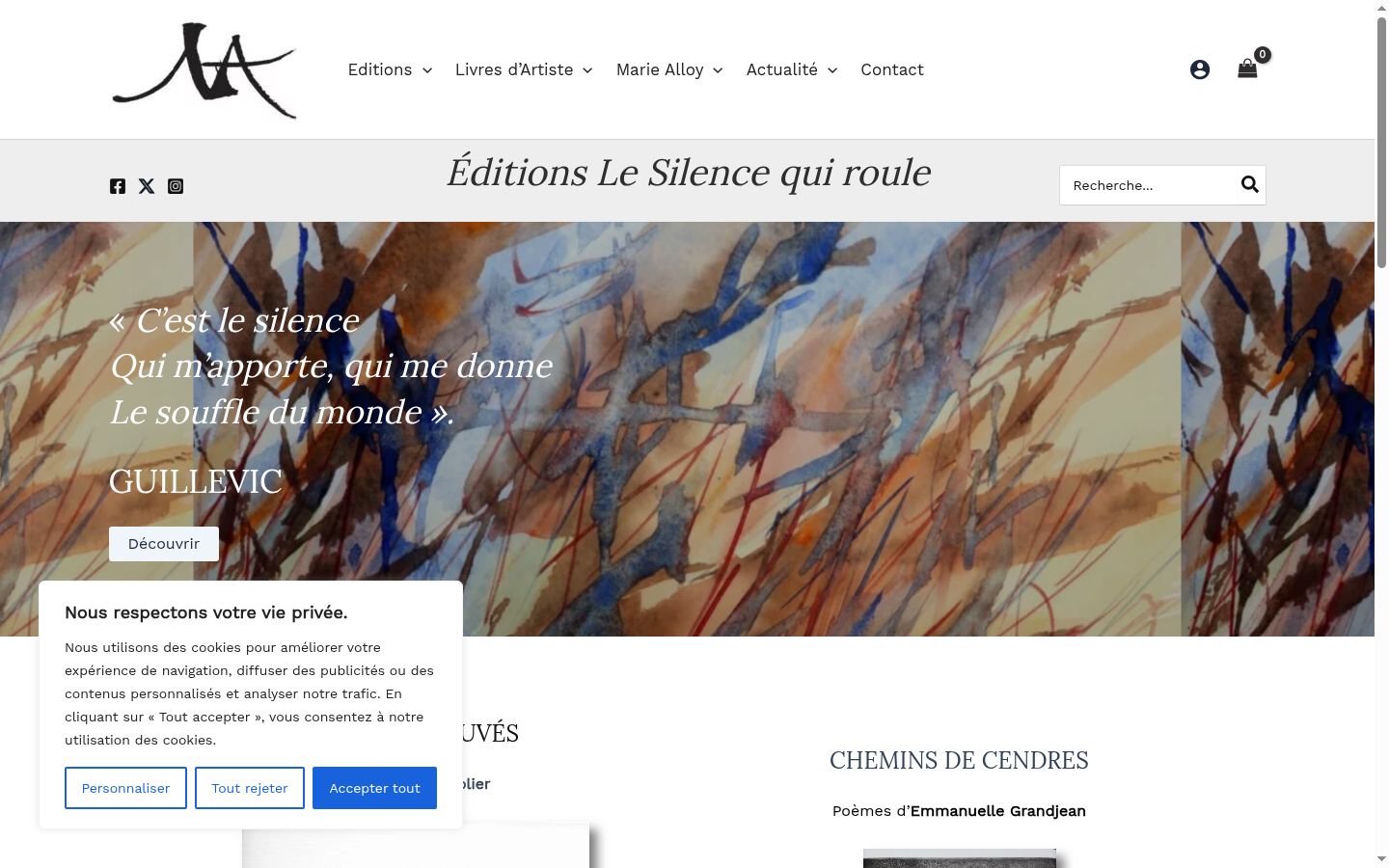 Screenshot tal-banner tal-kunsens muri qabel kwalunkwe interazzjoni