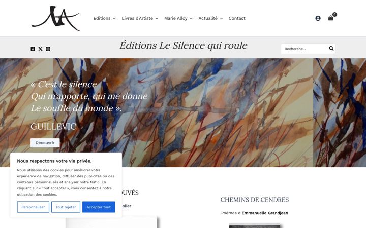 Screenshot of lesilencequiroule.com