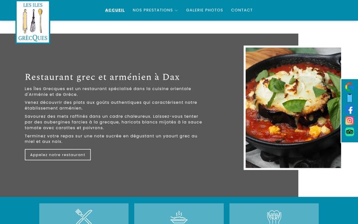 Screenshot of lesilesgrecques.fr