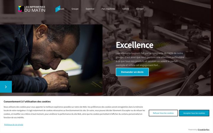 Screenshot of lesimprimeriesdumatin.com