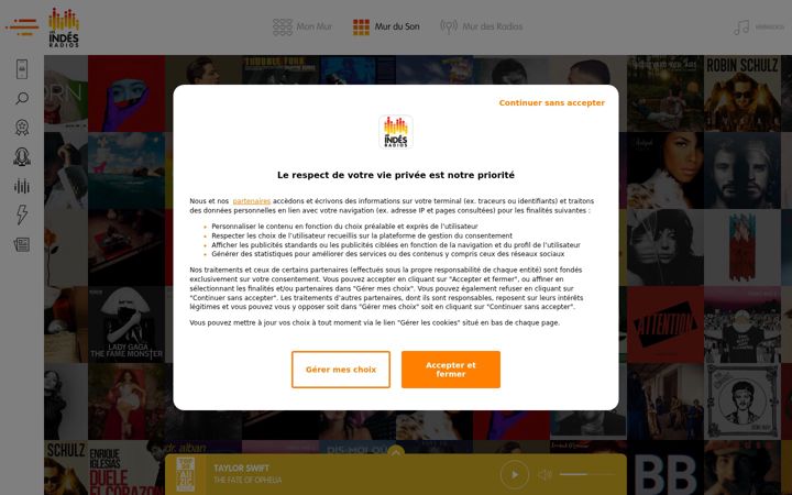 Screenshot of lesindesradios.fr