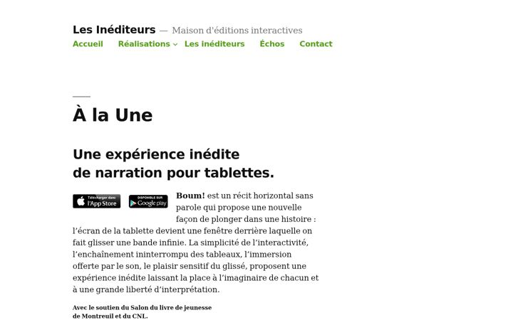 Screenshot of lesinediteurs.com