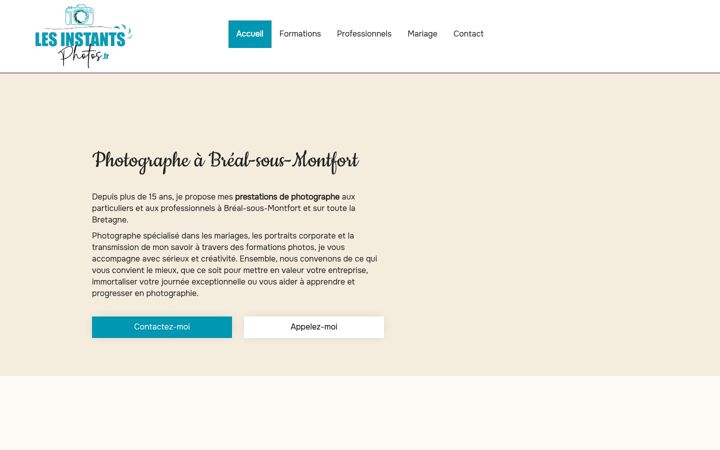 Screenshot of lesinstantsphotos.fr