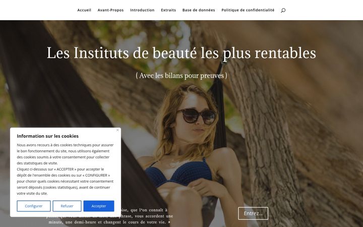 Screenshot of lesinstitutsdebeautelesplusrentables.com