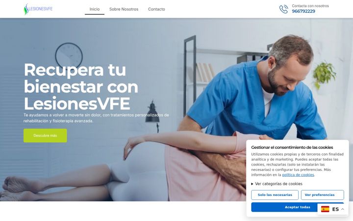 Screenshot of lesionesvfe.com