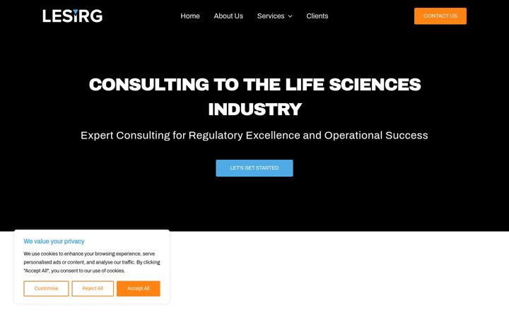 Screenshot of lesirg.com