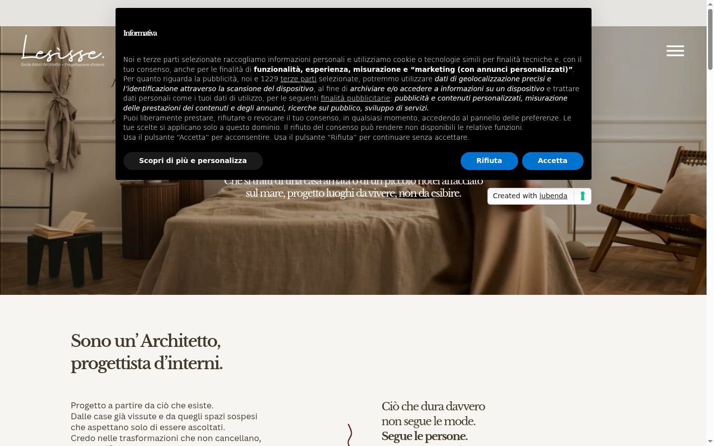 Capture d'écran de la bannière de consentement affichée avant toute interaction