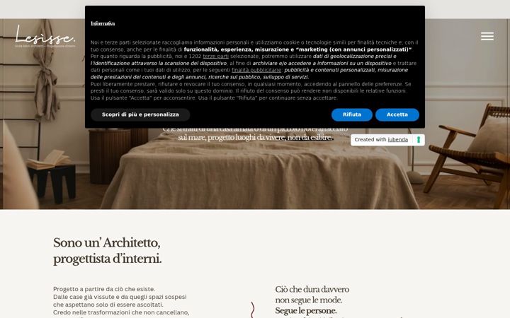 Screenshot of lesissedesign.it