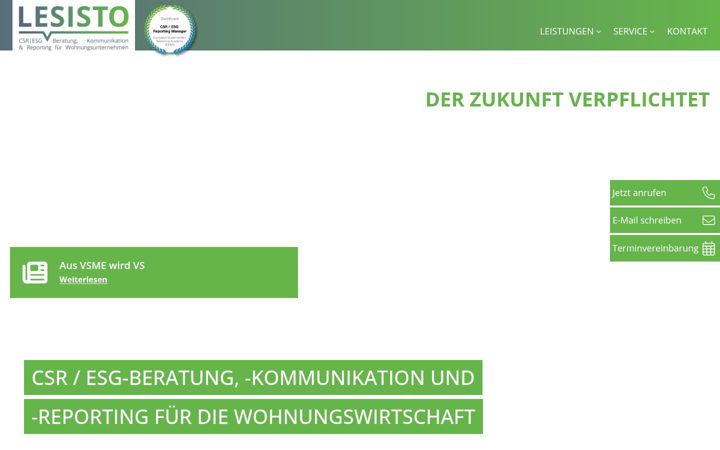 Screenshot of lesisto.de