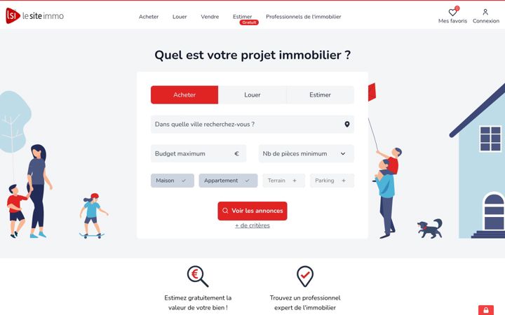 Screenshot of lesiteimmo.com