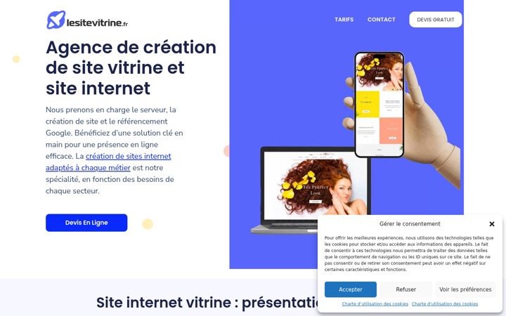 Screenshot of lesitevitrine.fr