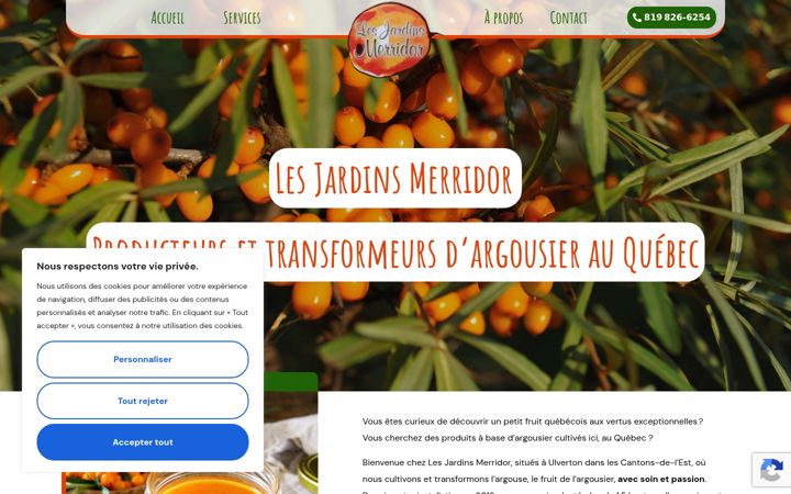 Screenshot of lesjardins-merridor.ca