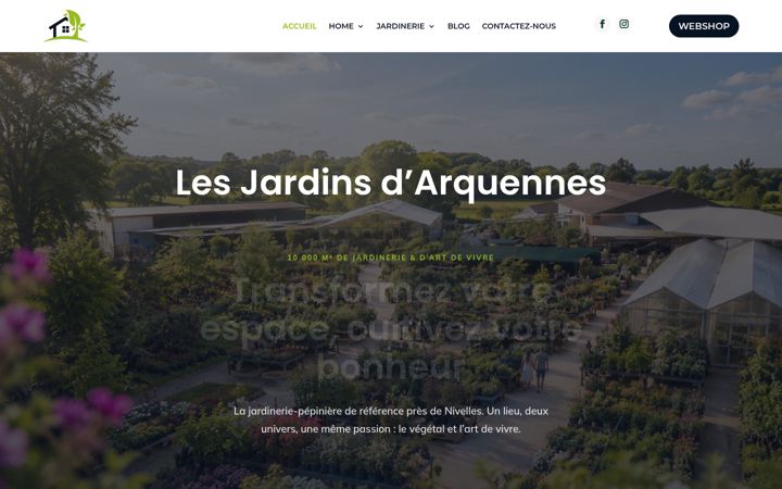 Screenshot of lesjardinsdarquennes.com