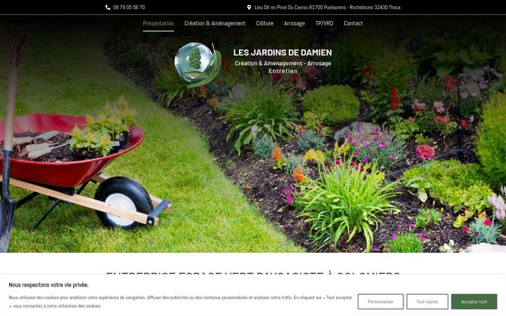 Screenshot of lesjardinsdedamien.fr