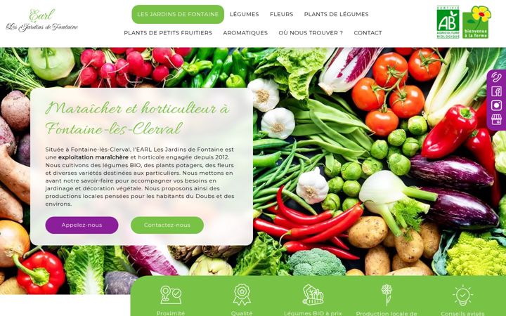 Screenshot of lesjardinsdefontaine.fr