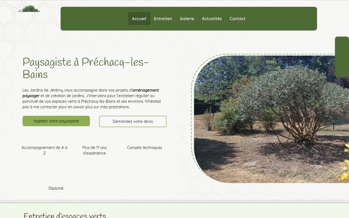 Screenshot of lesjardinsdejeremy.fr