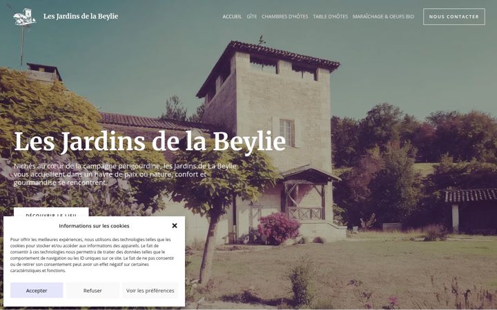 Screenshot of lesjardinsdelabeylie.com