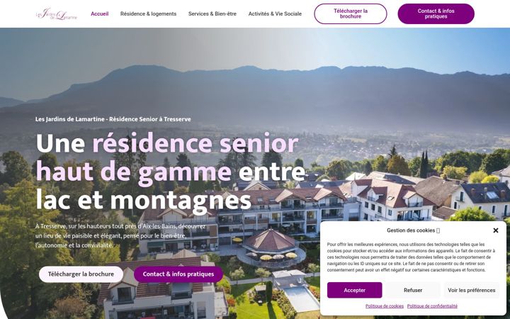 Screenshot of lesjardinsdelamartine.fr