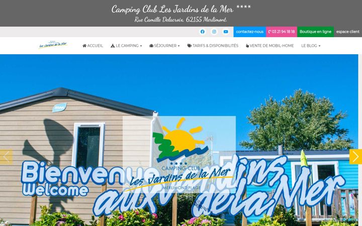Screenshot of lesjardinsdelamer.com
