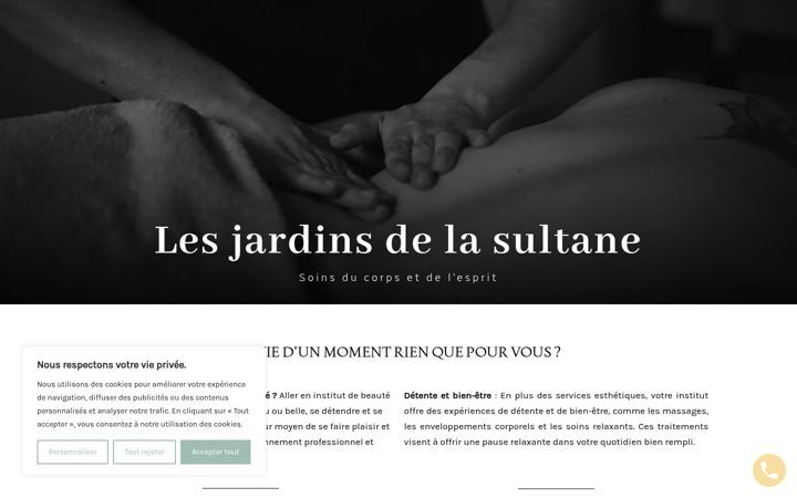 Screenshot of lesjardinsdelasultane.fr