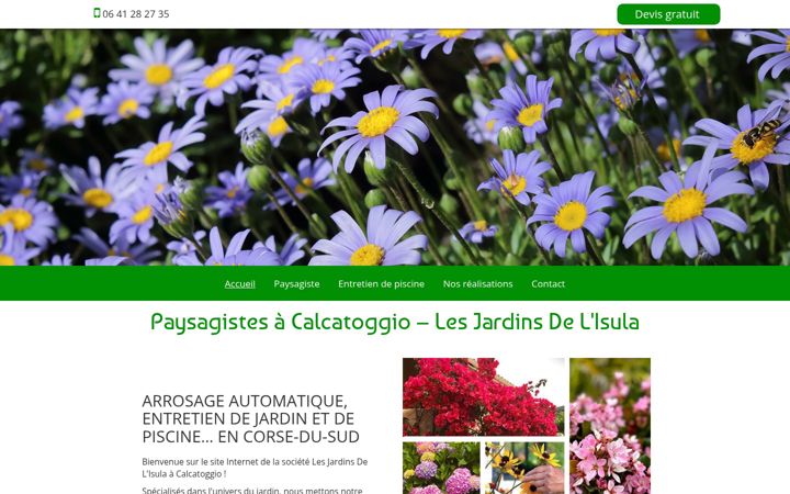 Screenshot of lesjardinsdelisula.fr
