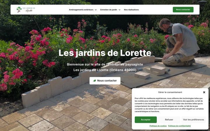 Screenshot of lesjardinsdelorette.com
