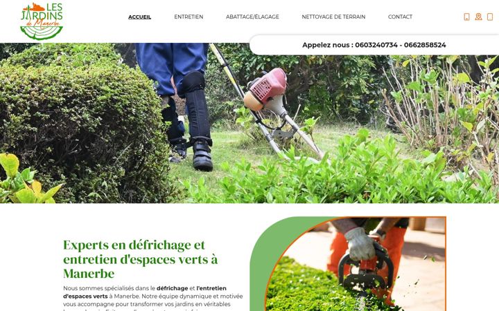 Screenshot of lesjardinsdemanerbe.fr