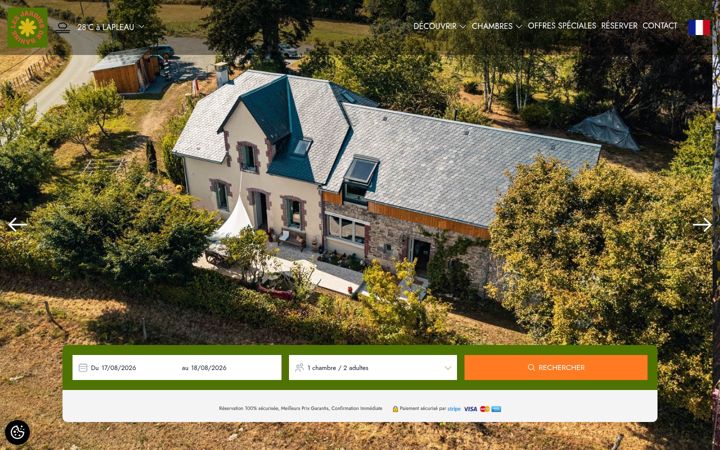 Screenshot of lesjardinsdenanine.com