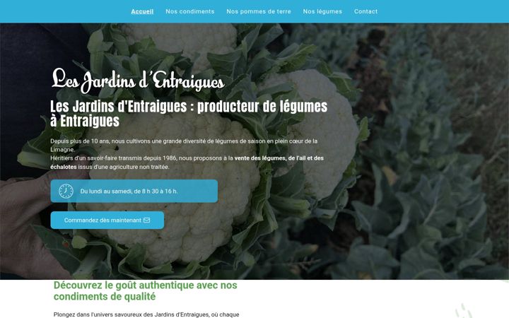 Screenshot of lesjardinsdentraigues.fr