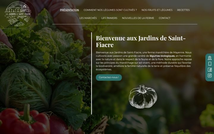 Screenshot of lesjardinsdesaintfiacre.fr