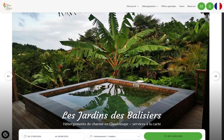 Screenshot of lesjardinsdesbalisiers.com