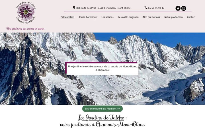 Screenshot of lesjardinsdetalefre.com
