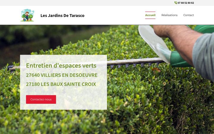 Screenshot of lesjardinsdetarasco.fr