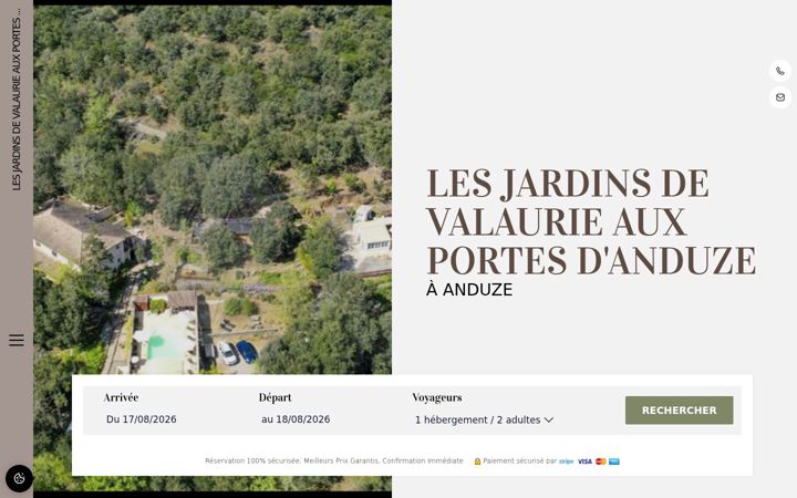 Screenshot of lesjardinsdevalaurie.com