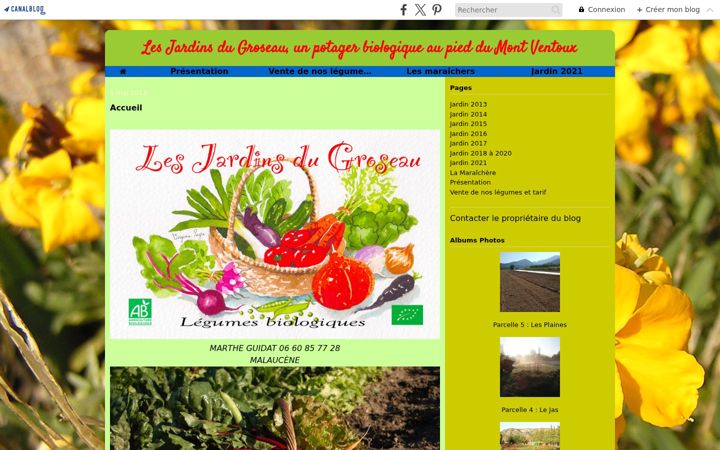 Screenshot of lesjardinsdugroseau.fr