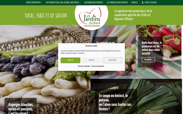 Screenshot of lesjardinsduried.com