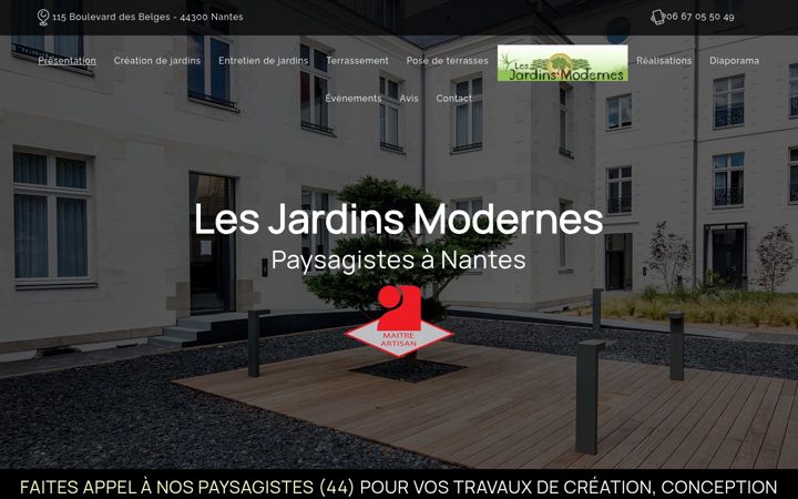 Screenshot of lesjardinsmodernes-44.fr