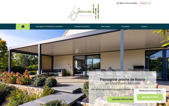 Screenshot of lesjardinsoublies.fr