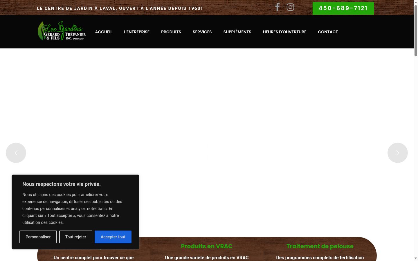 Screenshot του banner συγκατάθεσης που εμφανίστηκε πριν από οποιαδήποτε αλληλεπίδραση