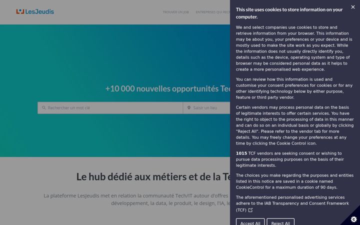 Screenshot of lesjeudis.com