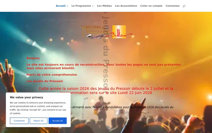 Screenshot of lesjeudisdupressoir.fr